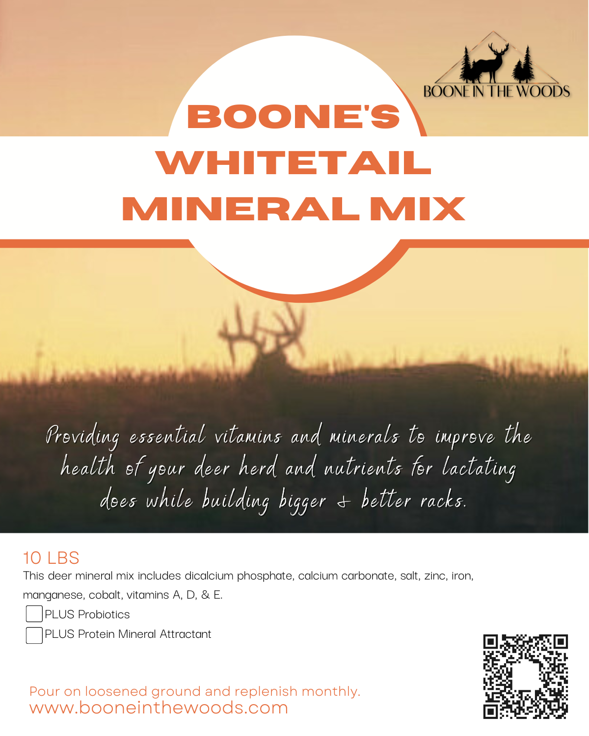 Boone's Whitetail Mineral Mix