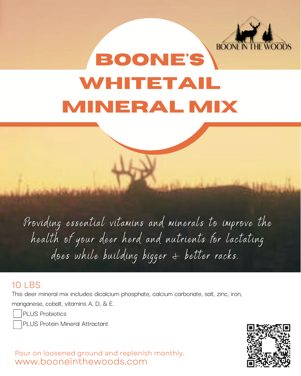 Boone's Whitetail  Mineral Mix