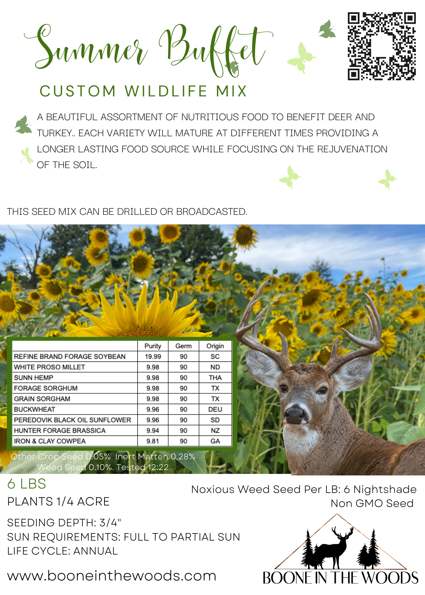 Summer Buffet Wildlife Seed Mix